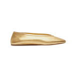 Luna Slipper Leather in Yellow Gold