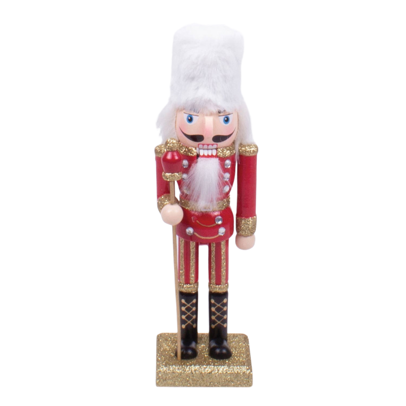 Red 10" Hand Painted Nutcracker