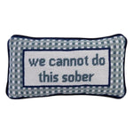 Sober Needlepoint Pillow