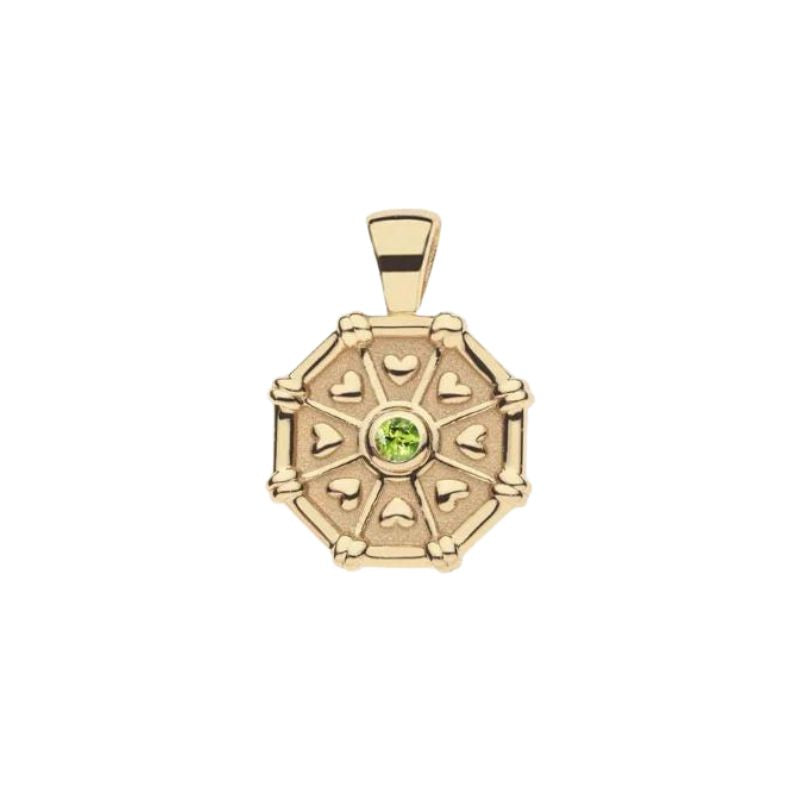 LUCKY Octagon Birthstone Pendant August