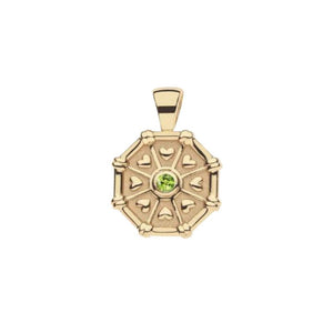 LUCKY Octagon Birthstone Pendant August