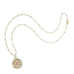 Lucky Petite Embellished Coin Necklace
