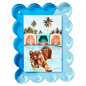 Blue Acrylic Picture Frame