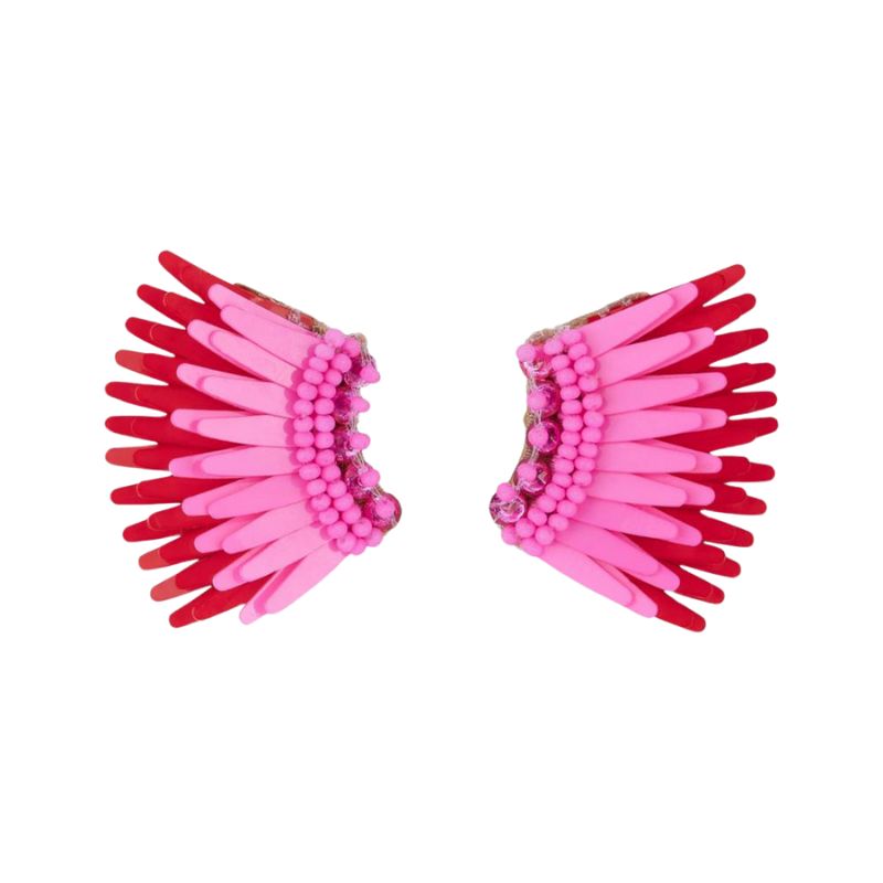Mini Madeline Earrings in Raspberry