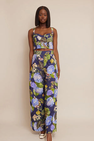 Josephine Pant Avery Floral Evening Blue