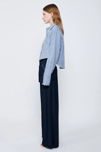 Renata Cropped Button-Up Shirt