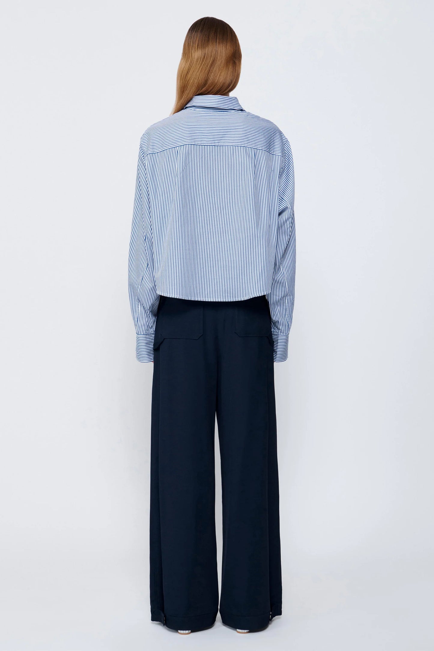 Renata Cropped Button-Up Shirt