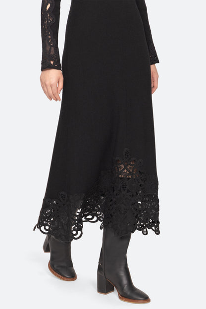 Adelina L/S Dress in Black