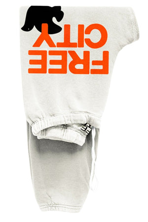 
            
                Load image into Gallery viewer, Freecity Large Sweatpant in Orange/Black
            
        