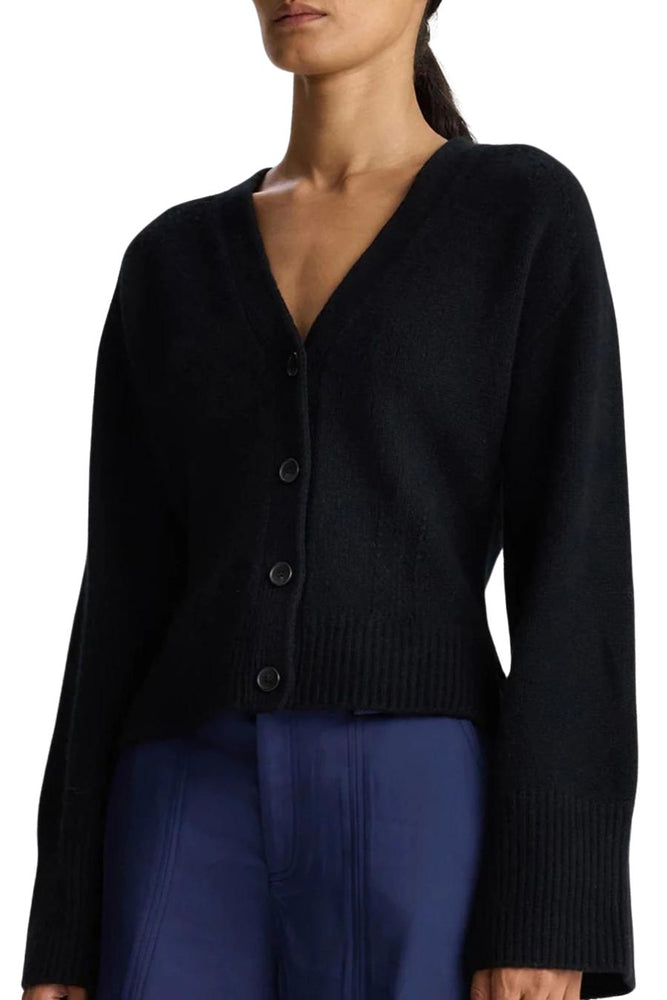 Henry Cashmere Cardigan in Black