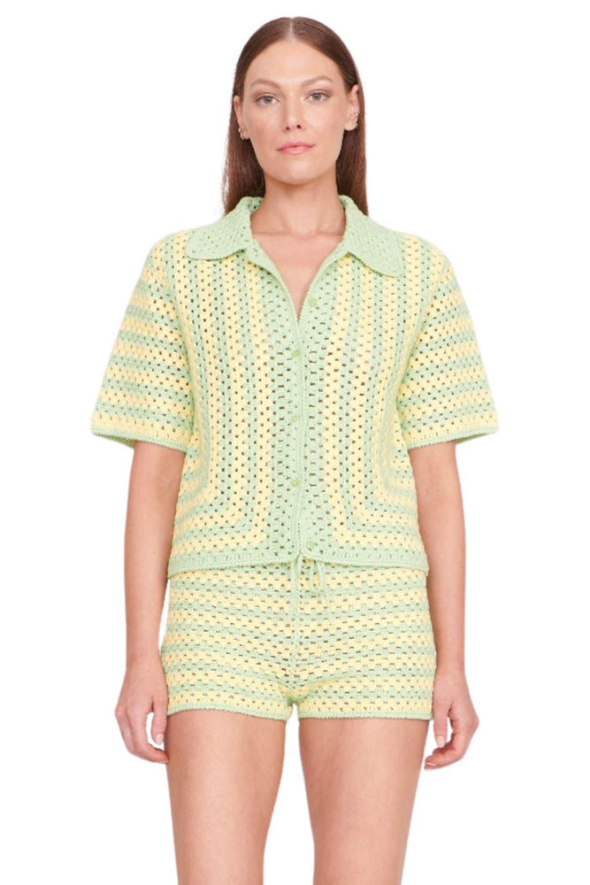 
            
                Load image into Gallery viewer, Mabel Top in LemonDrop/Matcha
            
        