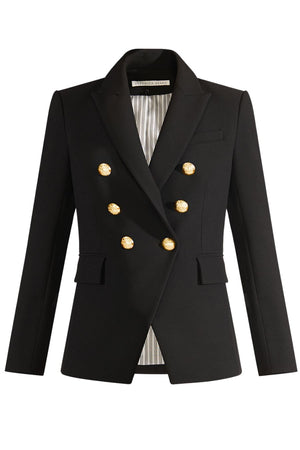 Miller Dickey Jacket in Black with Gold Buttons