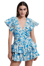 Minette Dress in Priya Blue