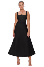 Odette Midi Dress in Black