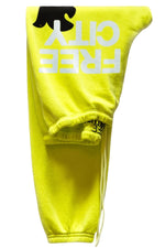SUPERFLUFF LUX OG sweatpant in glowlight yellow