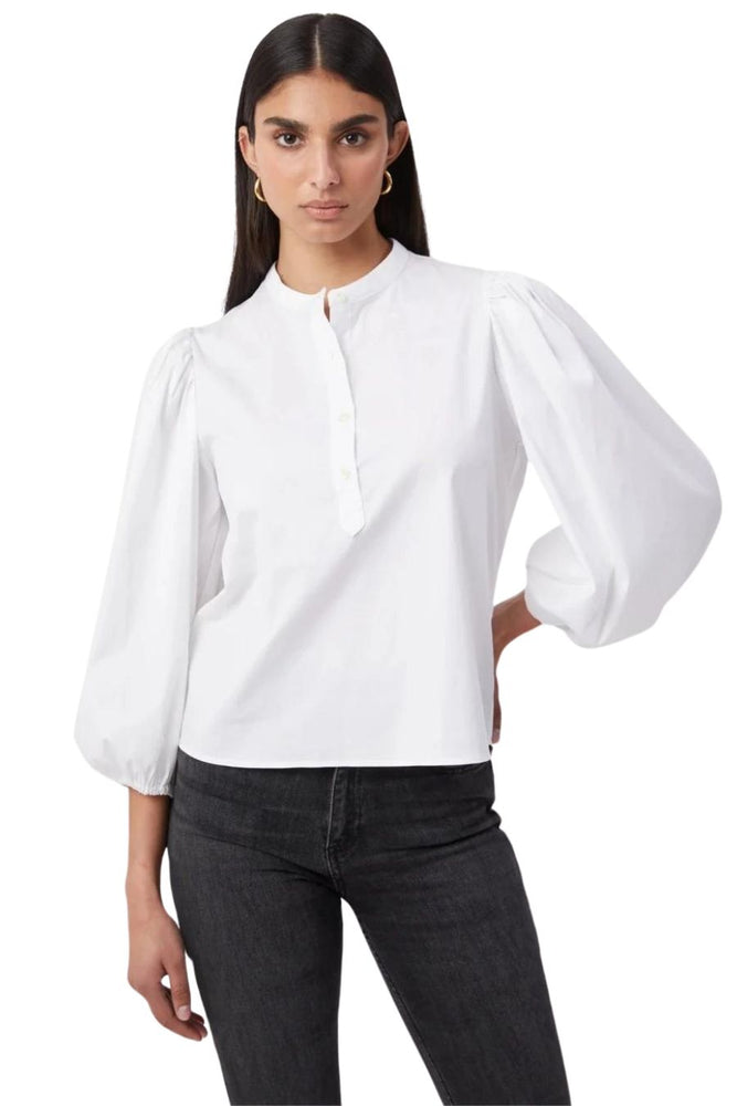 The Balloon Sleeve Shirt in White