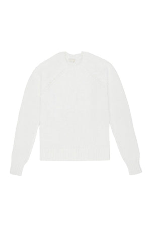 Aria Sweater in Chalk Cotton Tape Yarn