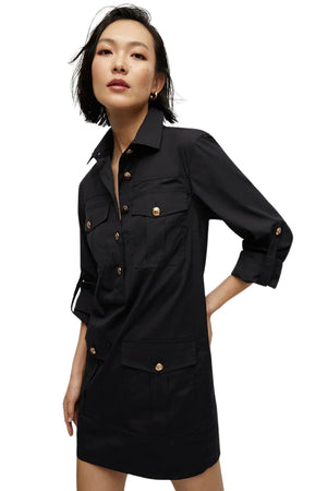 Saude Cargo Dress in Black