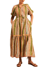 Frankie Short Sleeve Dress in Maya Pamelo