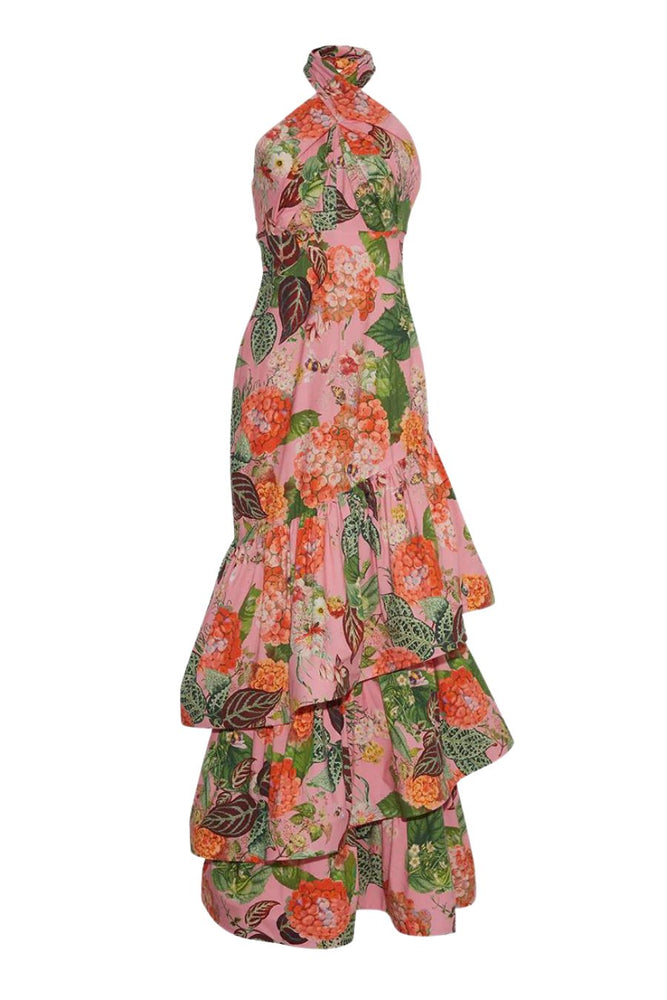 Perla Dress in Avery Floral Pink