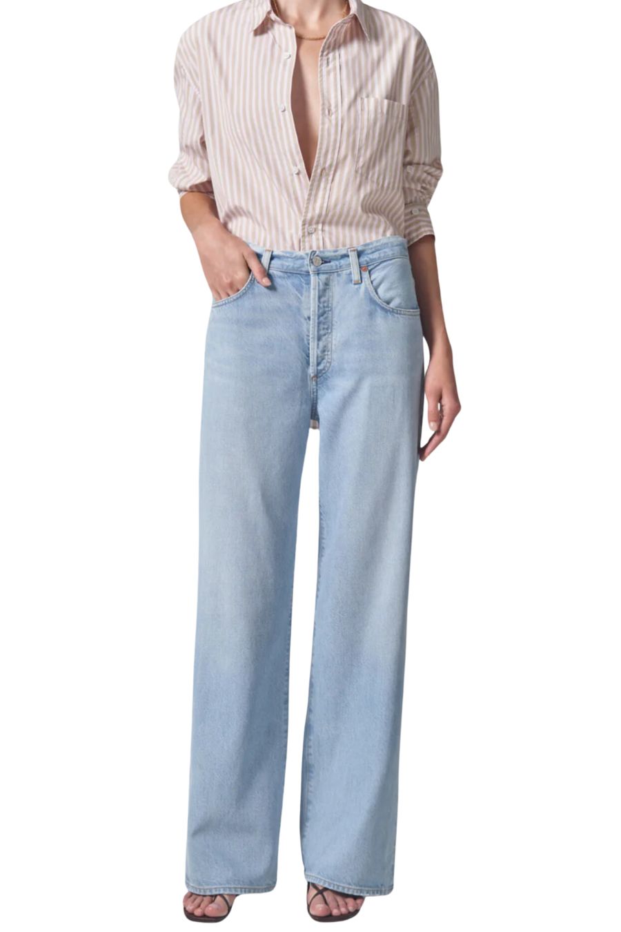 Annina High Rise Wide Leg 30" in Alemayde