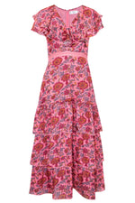 Pippa Dress in Magenta Rose