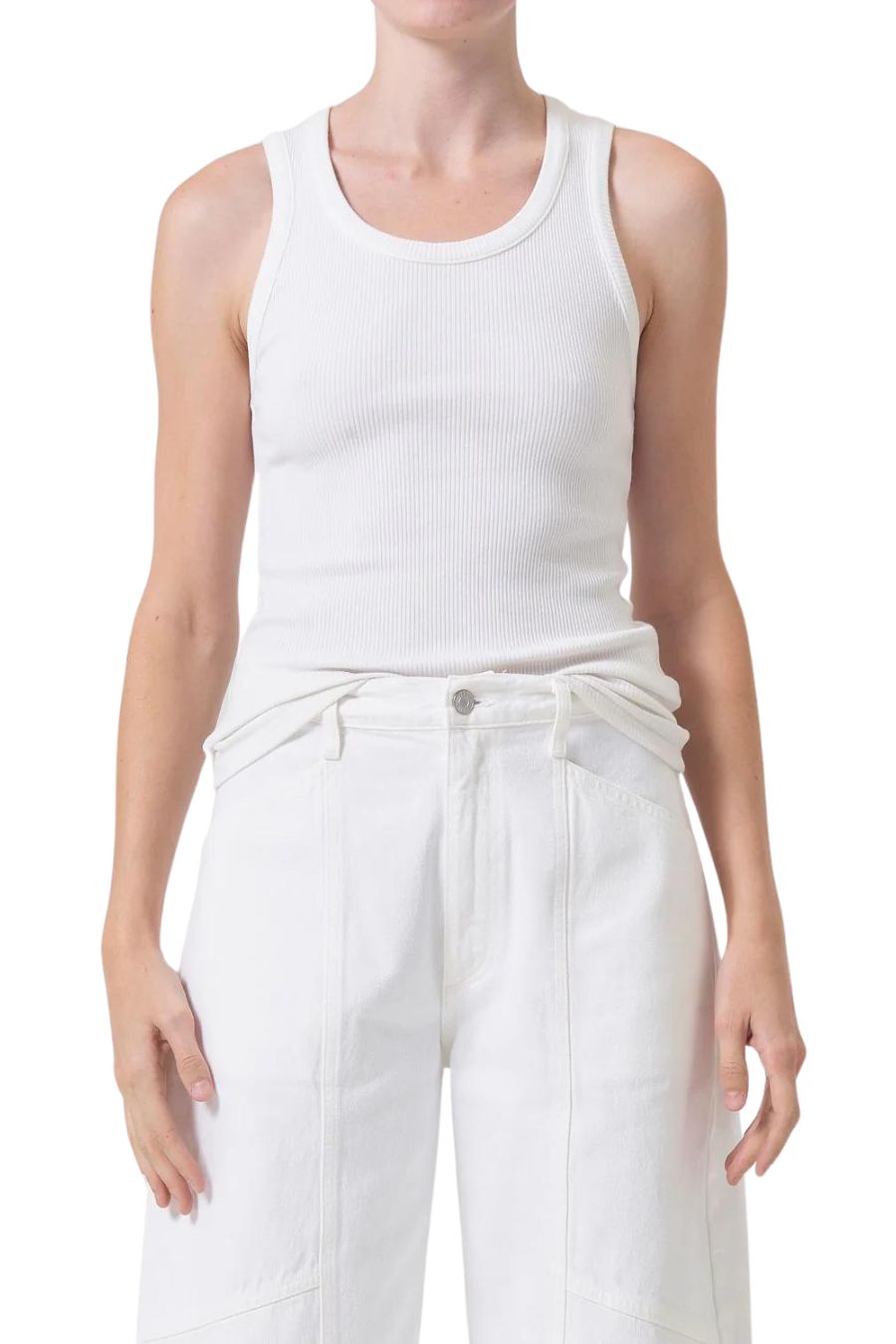 Poppy Tank in White