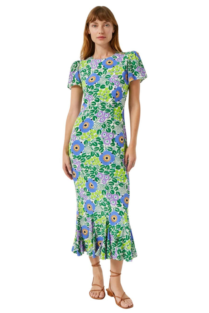 Lulani Dress in Wisteria Aura Blossom