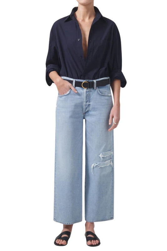 Pina Low Rise Baggy Crop in Cascade