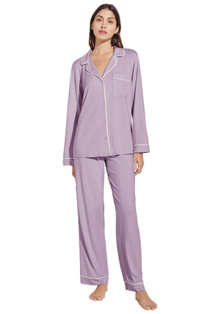 Gisele TENCEL™ Modal Long PJ Set in Lavender/Ivory