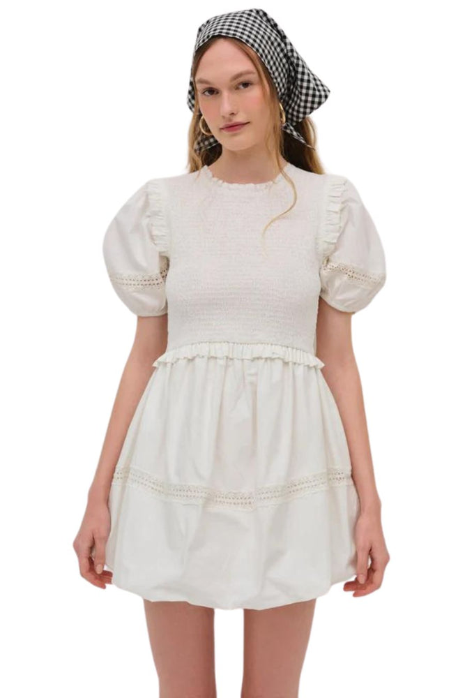 Sandy Mini Dress in White