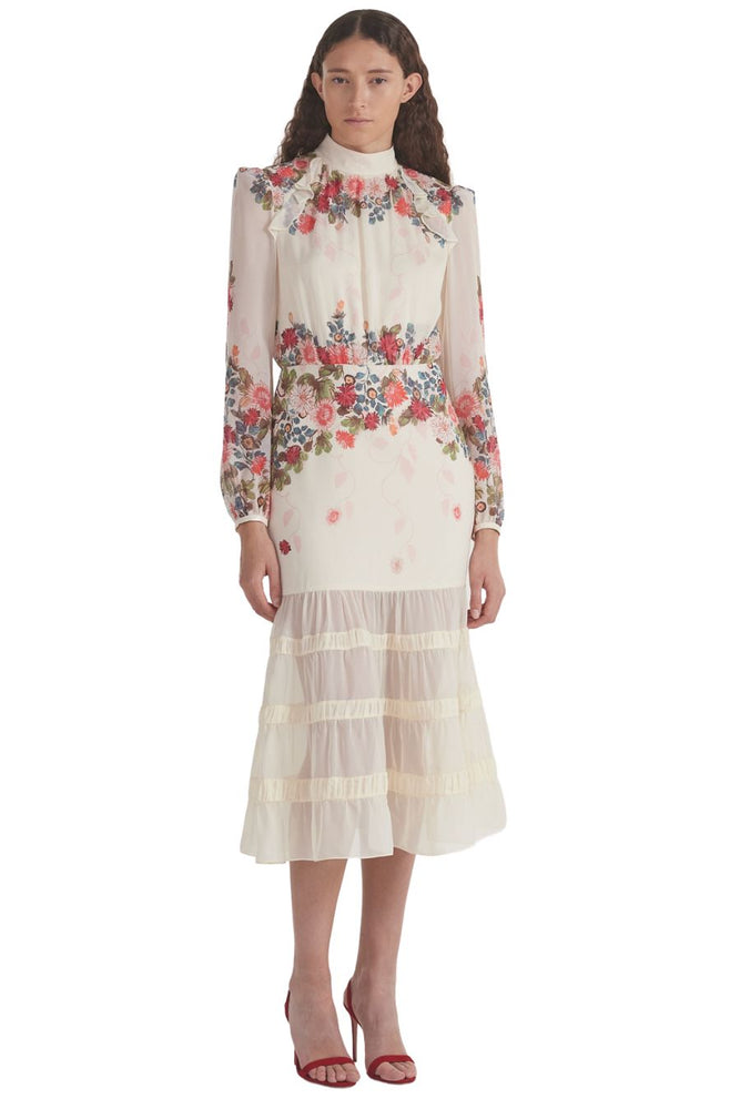 Jacqui-C Dress in Jardine Cream