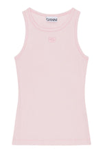 Light Pink Soft Cotton Rib Tank Top