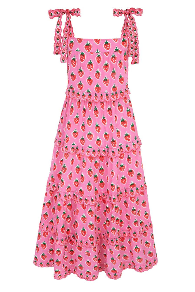 Painted Strawberry Acapulo Dress