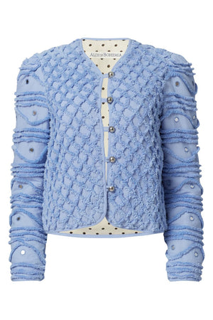 Pasha Hydrangea Shag Jacket