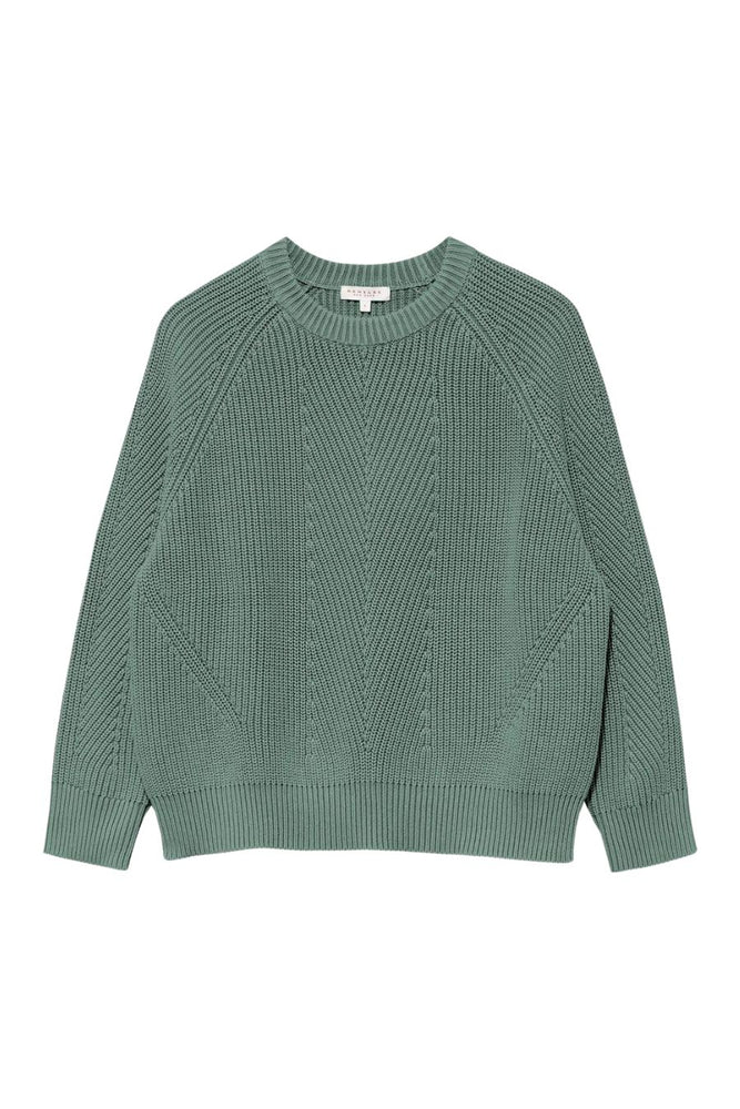 Chelsea Cotton Sweater in Sage