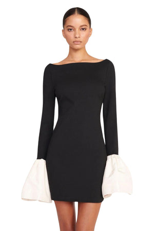 Hawthorne Dress in Black/Ivory