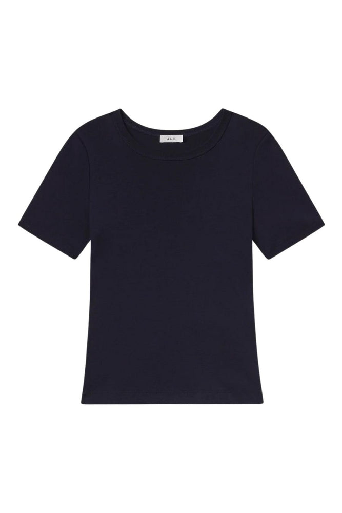 Paloma Cotton Rib Baby Tee in Maritime Navy