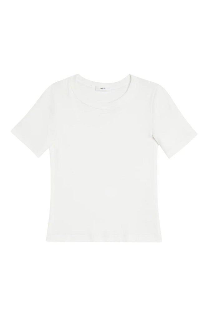 Paloma Cotton Rib Baby Tee in White