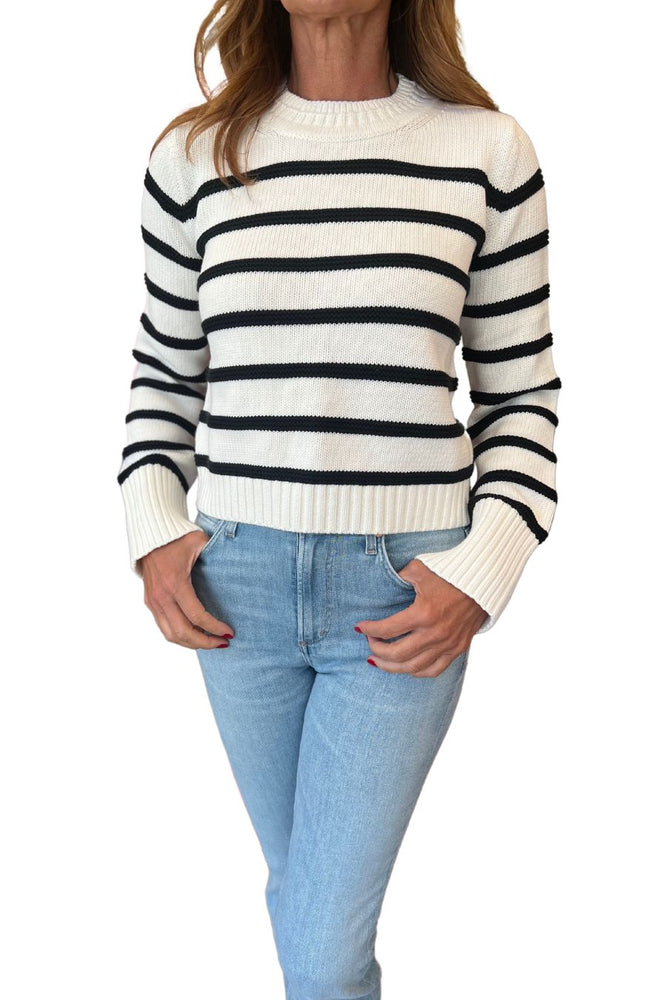 Jill Sweater in Cream/Black