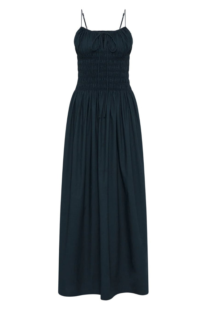 Claude Midi Dress in Navy