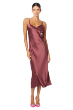 Taylor Silk Slip Dress in Cimarron