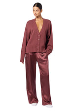 Tisch Relaxed Cashmere Cardigan in Cimarron