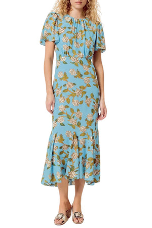 Arabella Dress in Hydrangea Botanical