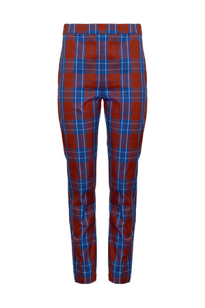 Carson Pant in Stretch Plaid