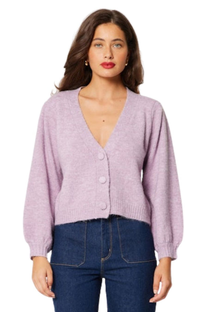 Delphine Cardigan in Lavender