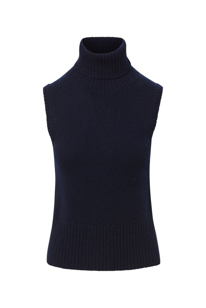 Mazzy Cashmere Turtleneck in Navy