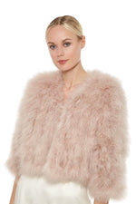 Feather Boloro in Blush