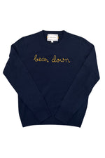 "Bear Down" Crewneck in Navy/Orange