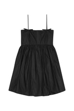 Black Poplin Mini Dress